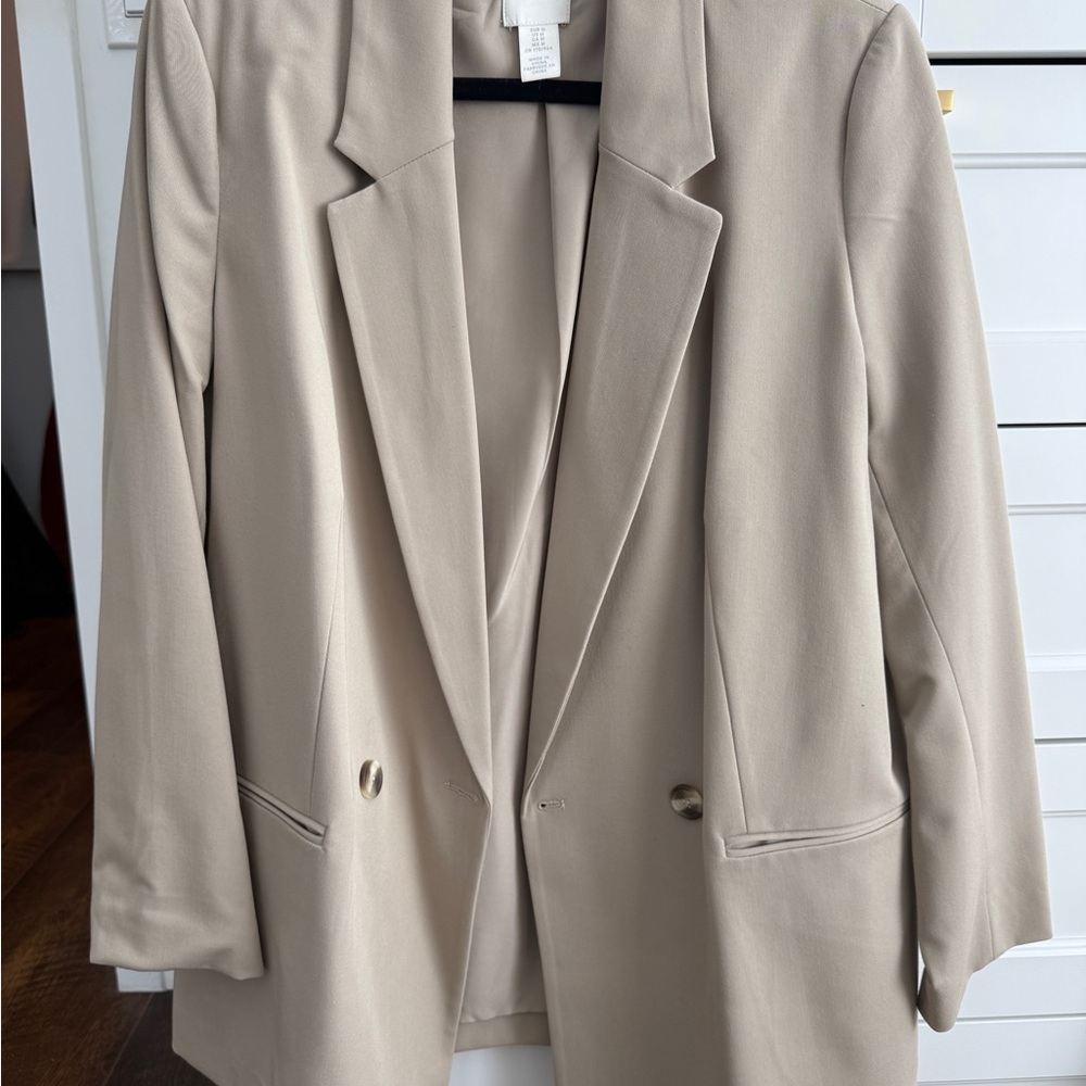 H&M Oversize Classic Beige Women's Blazer